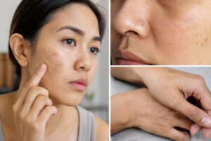 solusi flek hitam di pipi hidung & tangan